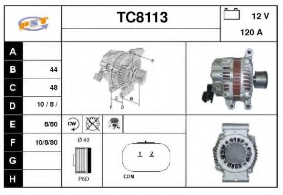 TC8113 SNRA Alternator