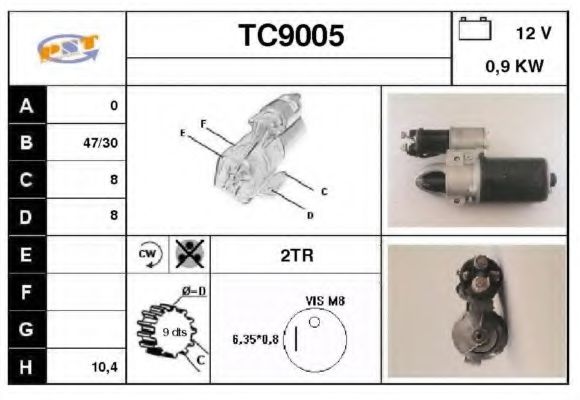 TC9005 SNRA Starter System Starter