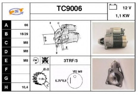 TC9006 SNRA Starter System Starter