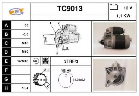 TC9013 SNRA Система стартера Стартер