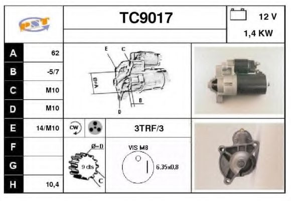 TC9017 SNRA Starter System Starter