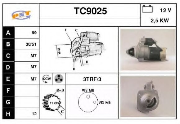 TC9025 SNRA Starter