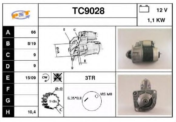 TC9028 SNRA Starter System Starter