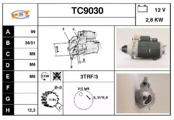 TC9030 SNRA Starter