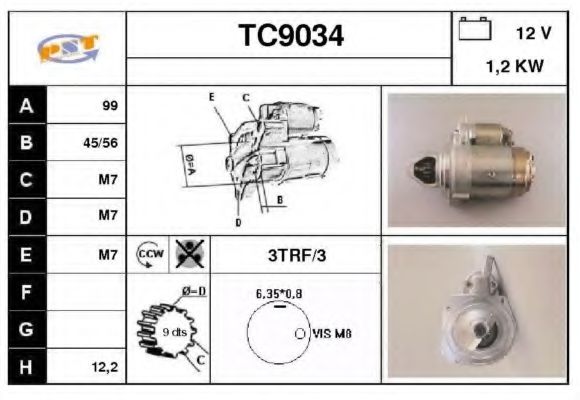 TC9034 SNRA Starter System Starter