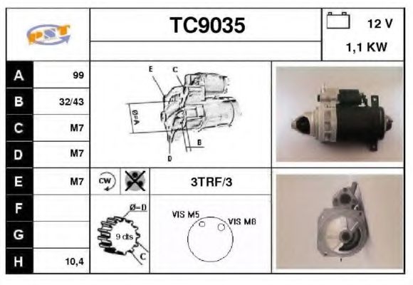 TC9035 SNRA Starter System Starter