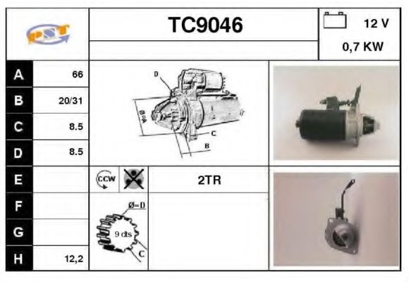 TC9046 SNRA Starter System Starter