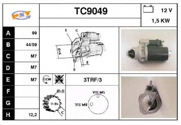 TC9049 SNRA Starter System Starter