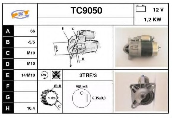 TC9050 SNRA Стартер