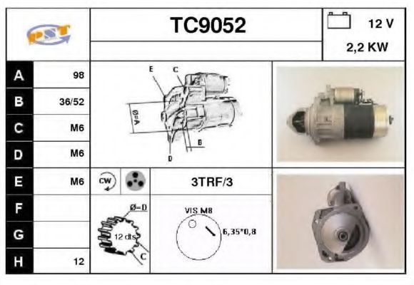 TC9052 SNRA Starter System Starter