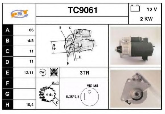 TC9061 SNRA Starter System Starter