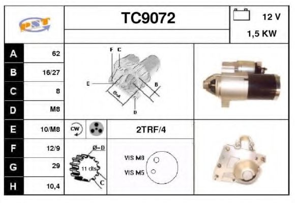 TC9072 SNRA Starter System Starter