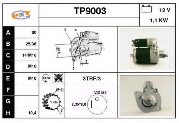 TP9003 SNRA Starter System Starter