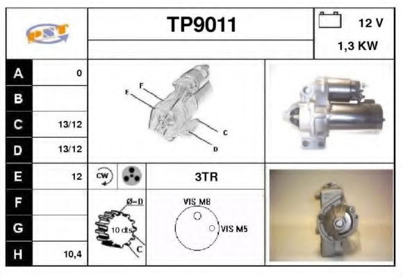 TP9011 SNRA Starter System Starter