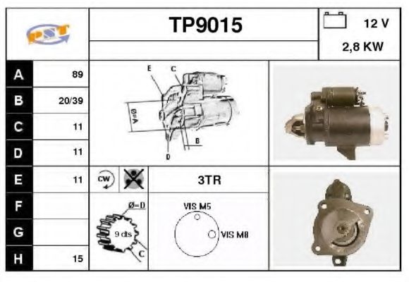 TP9015 SNRA Starter System Starter