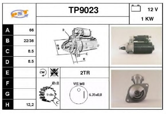 TP9023 SNRA Starter System Starter