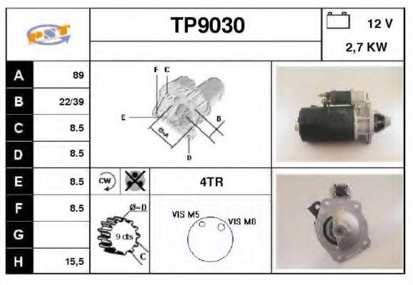 TP9030 SNRA Starter System Starter