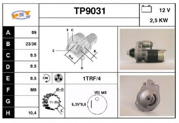 TP9031 SNRA Starter System Starter