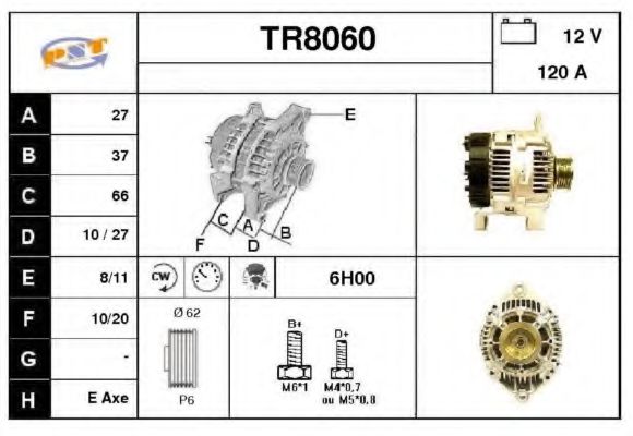 TR8060 SNRA Alternator