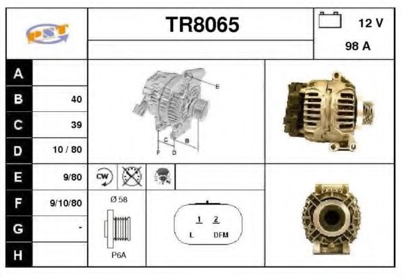 TR8065 SNRA Alternator