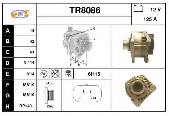TR8086 SNRA Alternator