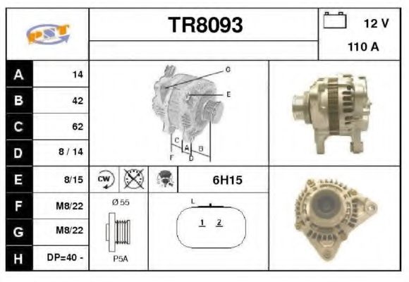 TR8093 SNRA Alternator