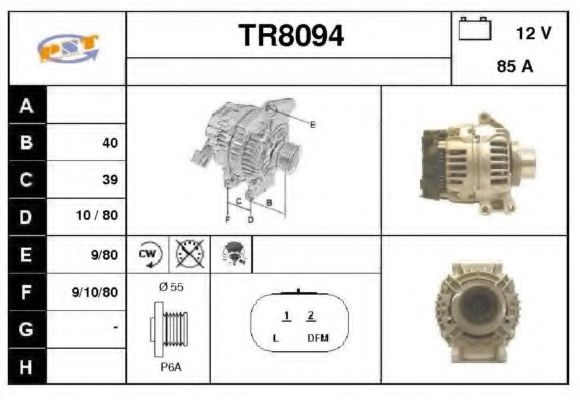 TR8094 SNRA Alternator Alternator