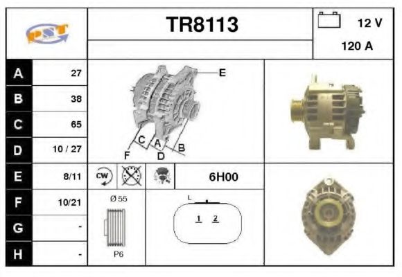 TR8113 SNRA Alternator Alternator