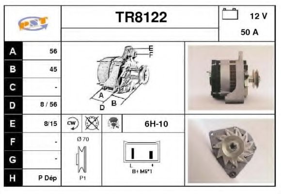 TR8122 SNRA Alternator