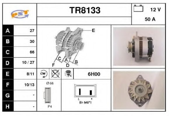 TR8133 SNRA Alternator Alternator