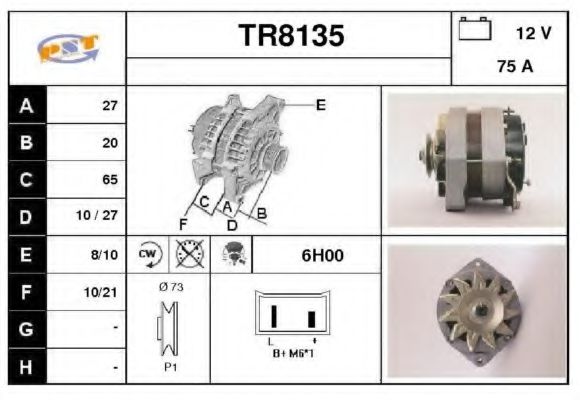TR8135 SNRA Alternator