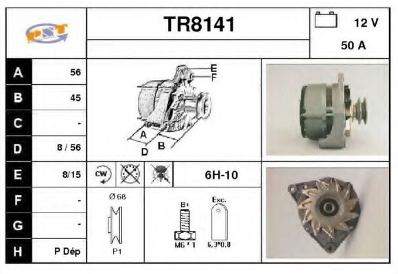 TR8141 SNRA Alternator