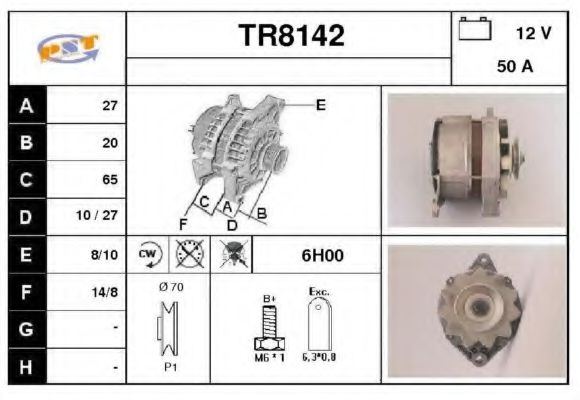 TR8142 SNRA Alternator