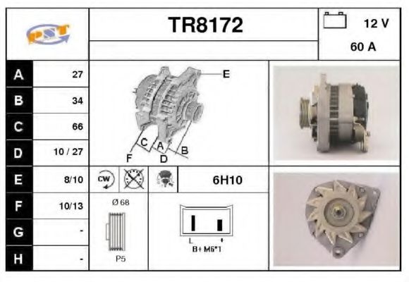 TR8172 SNRA Alternator
