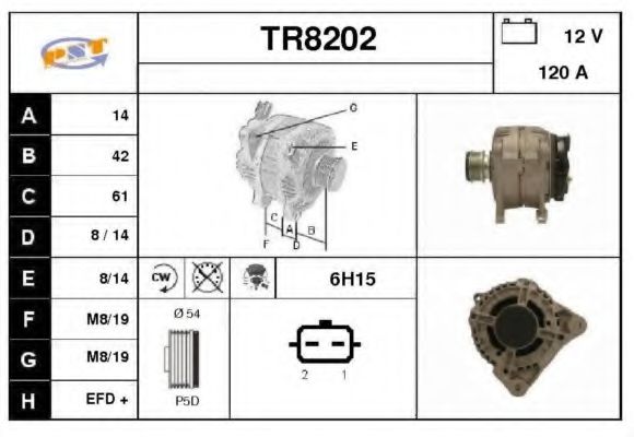 TR8202 SNRA Alternator