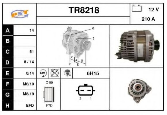 TR8218 SNRA Alternator