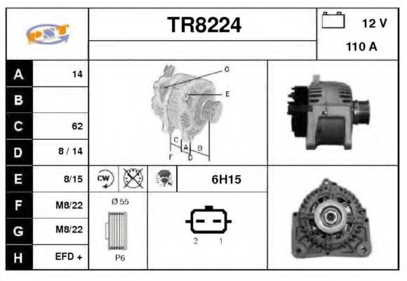 TR8224 SNRA Alternator