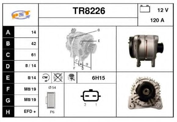 TR8226 SNRA Alternator