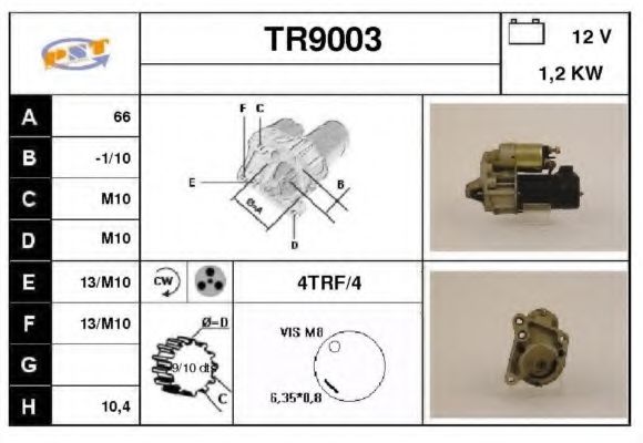 TR9003 SNRA Starter System Starter