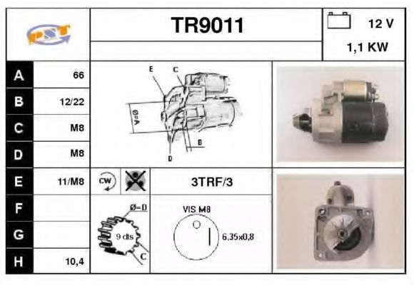 TR9011 SNRA Starter System Starter