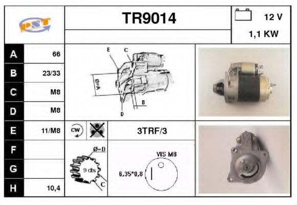 TR9014 SNRA Starter System Starter