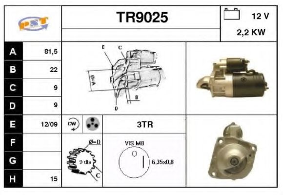 TR9025 SNRA Starter System Starter