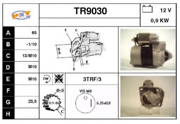 TR9030 SNRA Starter System Starter
