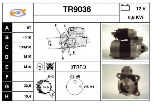TR9036 SNRA Startanlage Starter