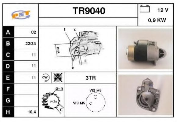 TR9040 SNRA Starter System Starter