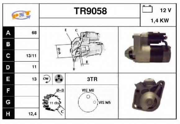 TR9058 SNRA Starter System Starter