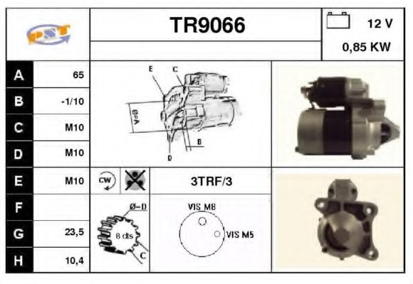 TR9066 SNRA Starter System Starter