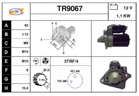 TR9067 SNRA Starter System Starter
