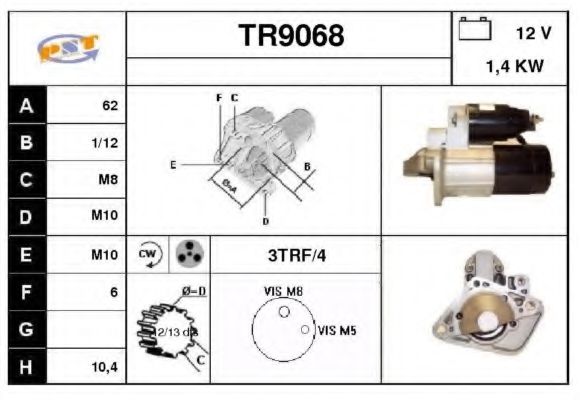 TR9068 SNRA Starter System Starter