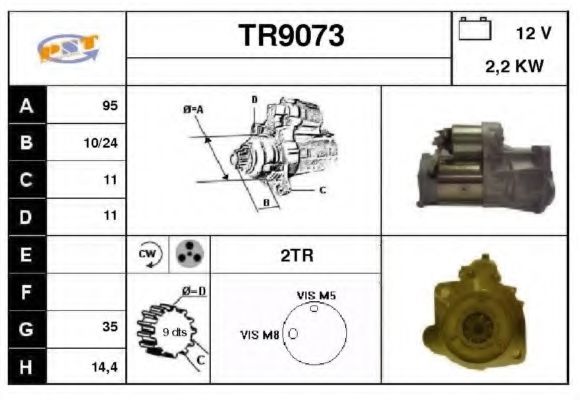 TR9073 SNRA Starter System Starter